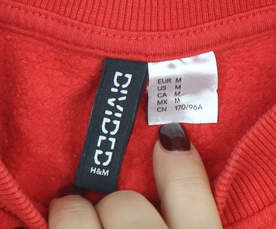 H&M Divided Women's Red Orlando USA 98 Pullover Sweatshirt Size 12