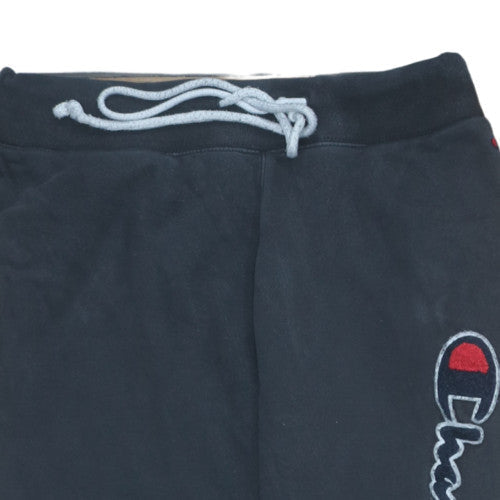 Champion Men's Black Small Logo Sweatpants Joggers Tapered Fit
