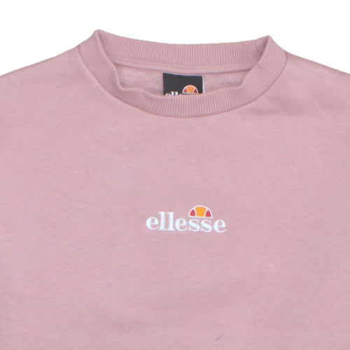 Ellesse Womens Pink Crew Neck Pullover Sweatshirt UK 12