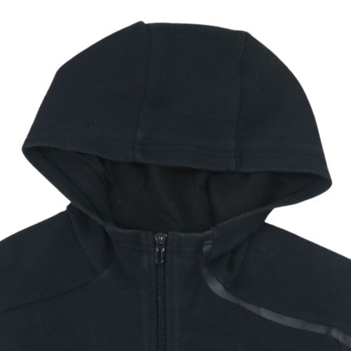 Adidas Boys Black Full Zip Hoodie Size 11-12 Years Fleece Sweatshirt