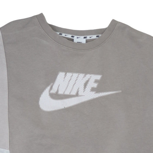 Nike Womens Beige Crew Neck Pullover Sweatshirt XL