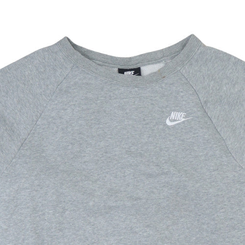 Nike Women's Grey Crew Neck Pullover Sweatshirt 1X Cotton Blend