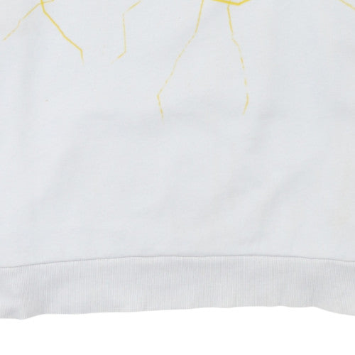 Bershka Women White Mickey Mouse Graphic Pullover Sweatshirt XS