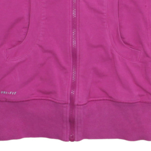 Nike Women's Pink Dri-FIT Full Zip Sweatshirt Size S