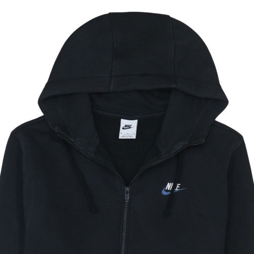 Nike Men’s Black Full Zip Hoodie M Regular Fit Fleece Sweatshirt