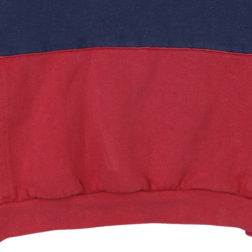 Fila Women’s Navy Red Colourblock Pullover Sweatshirt M