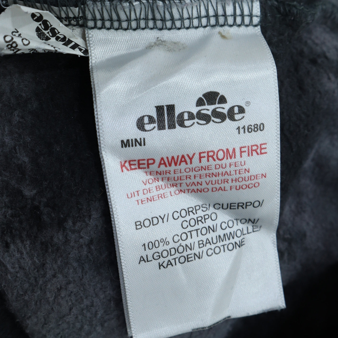 Ellesse Womens Black Tie Dye Pullover Hoodie UK 12 Cotton Casual