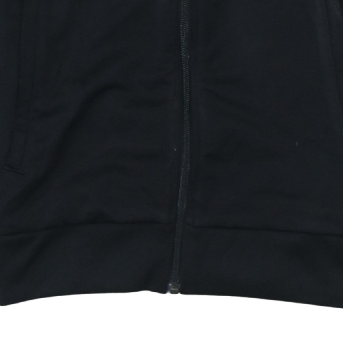 Adidas Boys Black Full Zip Sweatshirt 12-13 Years Classic 3-Stripes Track Top