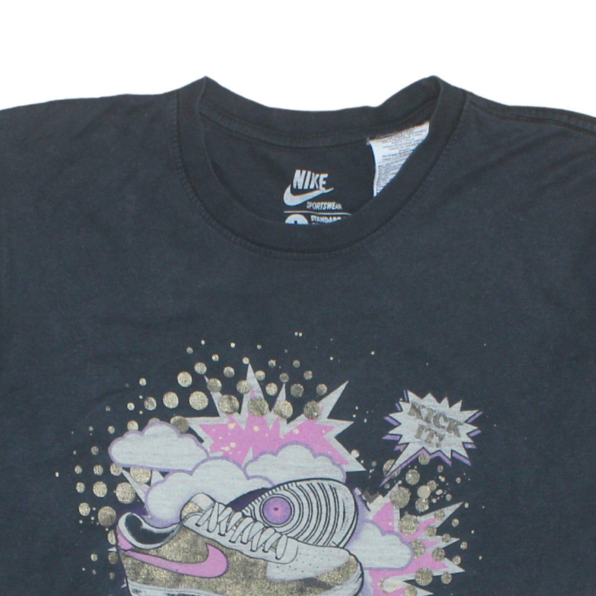 Nike Sportswear Men's Black Graphic Print T-Shirt Size L