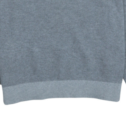 Tommy Hilfiger Men's Grey Cotton Crew Neck Jumper M