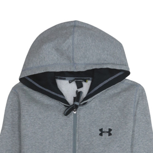Under Armour Men's Grey Full Zip Hoodie Size S Fleece Sportswear