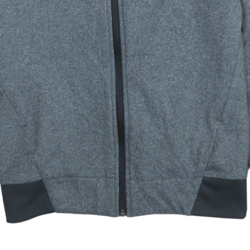 Adidas Mens Grey Full Zip Hoodie M Sportswear Hooded Sweatshirt