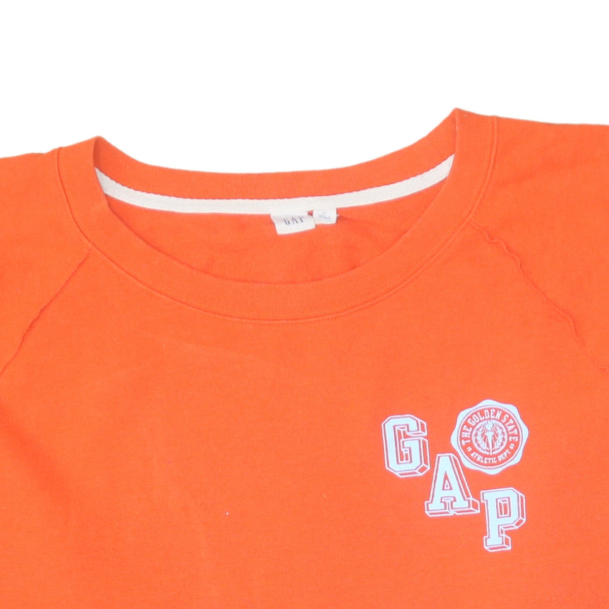 Gap Womens Orange Crew Neck Pullover Sweatshirt XL
