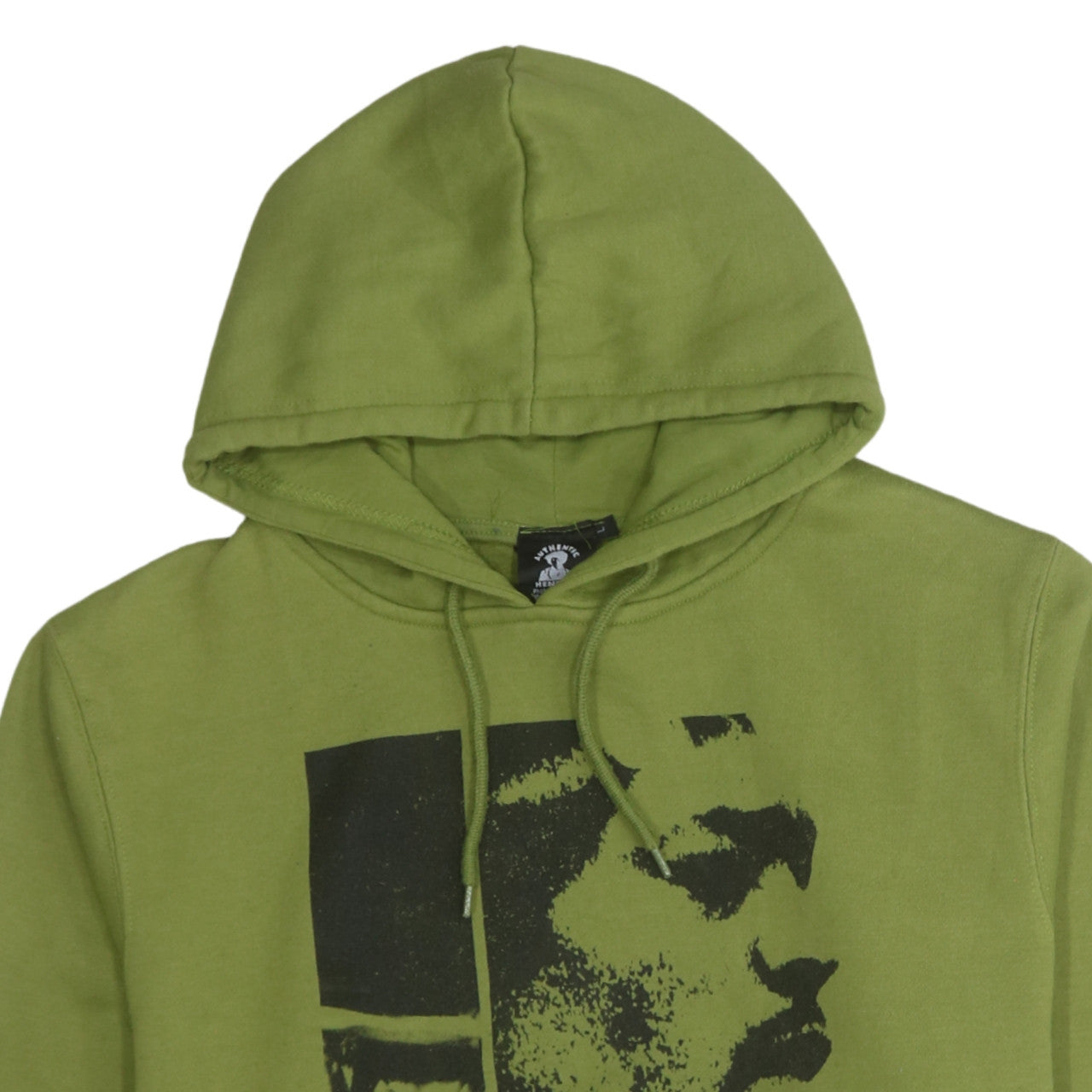 Authentic Hendrix Men's Green Pullover Hoodie L Music Graphic