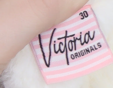 Victoria Originals Girls Ivory Faux Fur Sequin Pullover Sweatshirt 2 Years