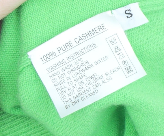 TSE Men’s Green Cashmere Sleeveless V-Neck Vest Jumper S