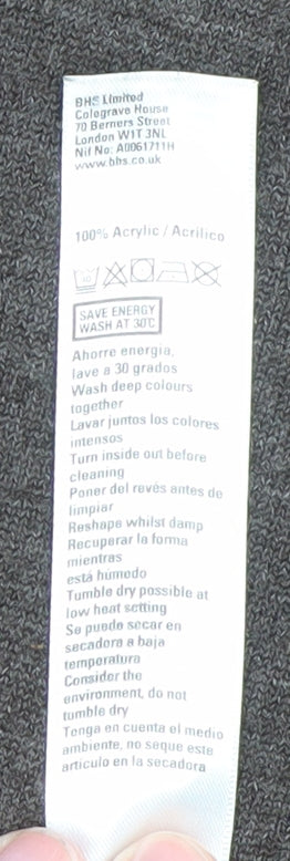Atlantic Bay Men Brown L Supersoft Acrylic Crew Neck Jumper