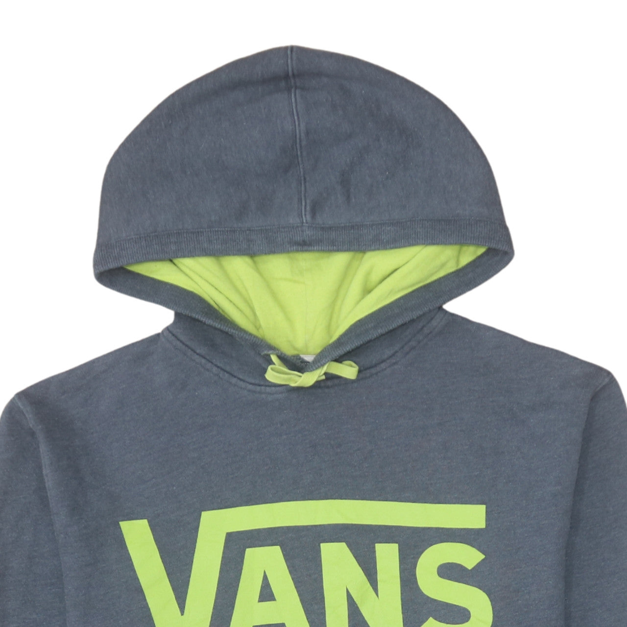 Vans Men's Blue Pullover Hoodie M Logo Skate Graphic Fleece