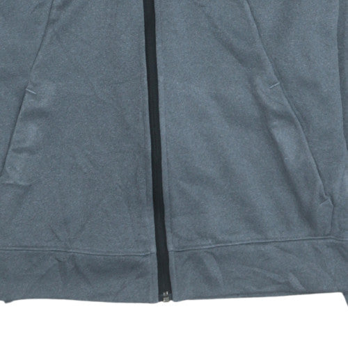 The North Face Womens Grey Full Zip Hoodie Sweatshirt M Fleece Lined