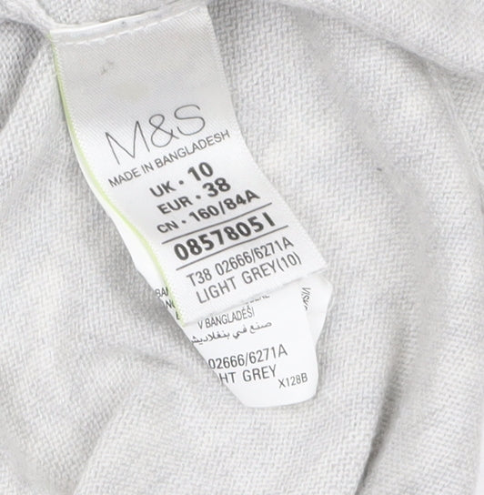 Marks & Spencer Women’s Grey Longline Knit Cardigan Size 10