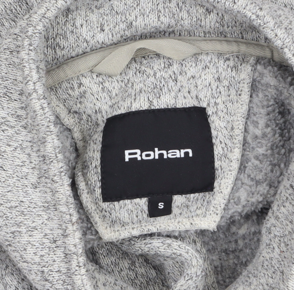 Rohan Women's Grey Fleece Button Jacket Size S Outdoor Casual