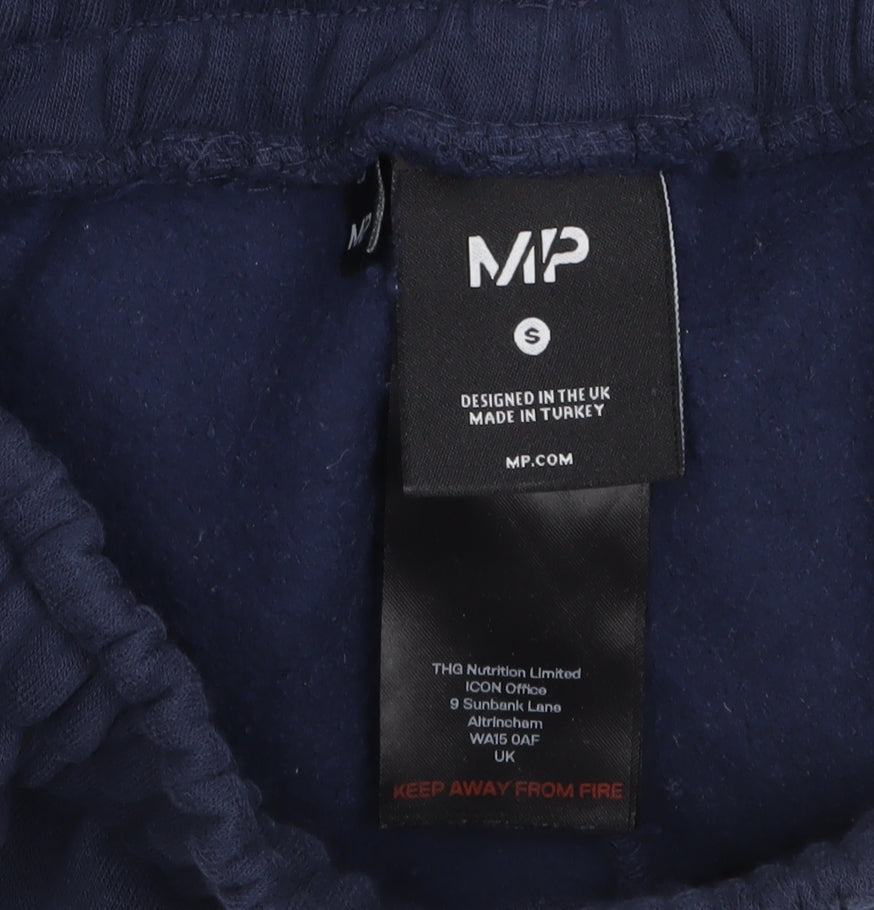 MP Women's Blue Fleece Sweatpants Small Elastic Waist Cuffed Fit