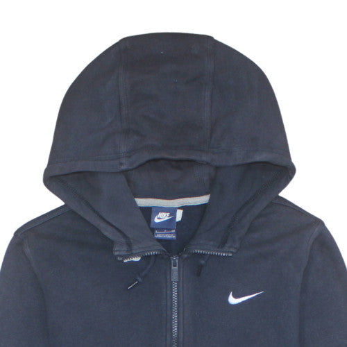 Nike Men's Black S Full Zip Hoodie Sweatshirt Logo Fleece