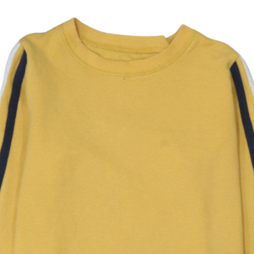Hollister Men's Yellow Crew Neck Pullover Sweatshirt XS