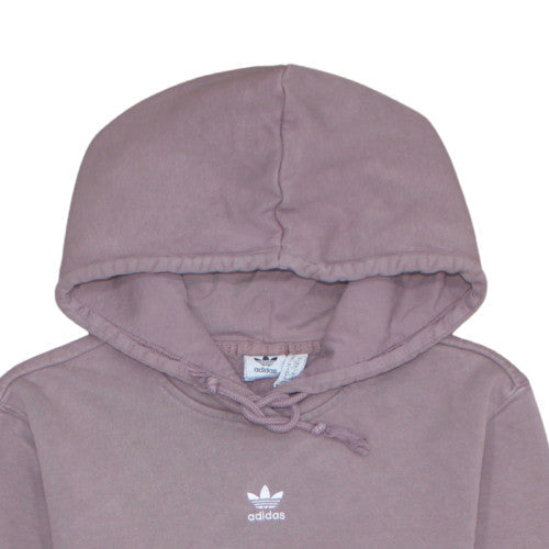 Adidas Womens Purple Hoodie Size 10 Pullover Cotton Blend Casual