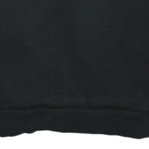 Puma Mens Black XS Regular Fit Crew Neck Fleece Sweatshirt