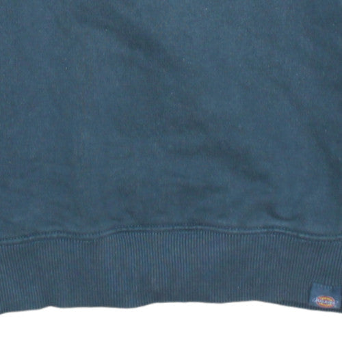 Dickies Mens Blue Crew Neck Pullover Sweatshirt Small