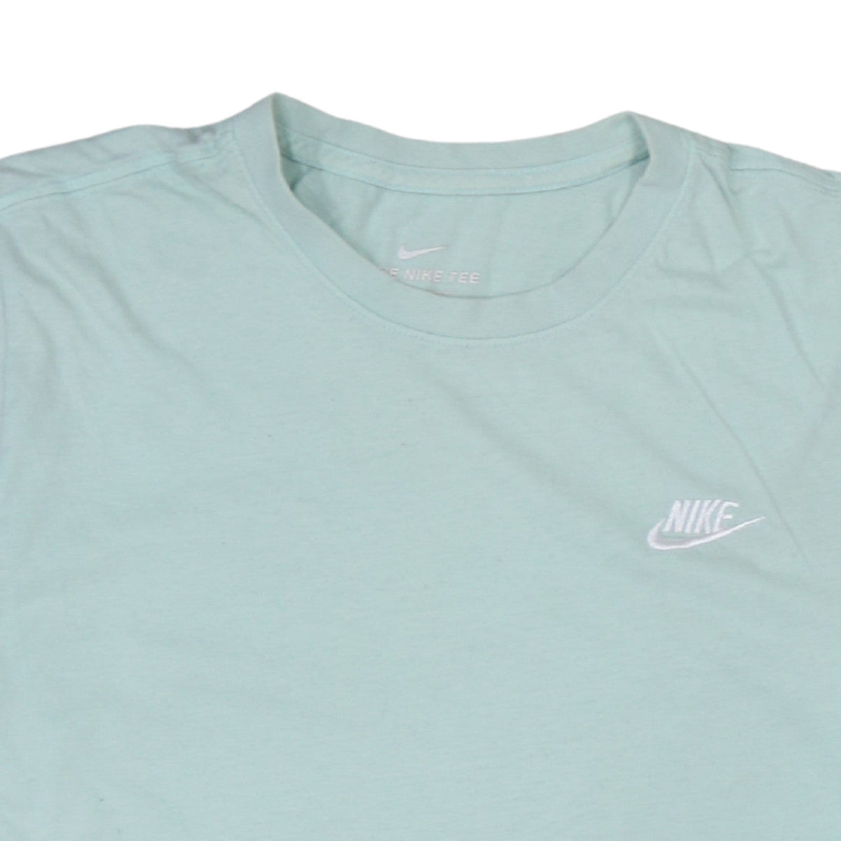 Nike Men's Green Small Crew Neck Cotton T-Shirt
