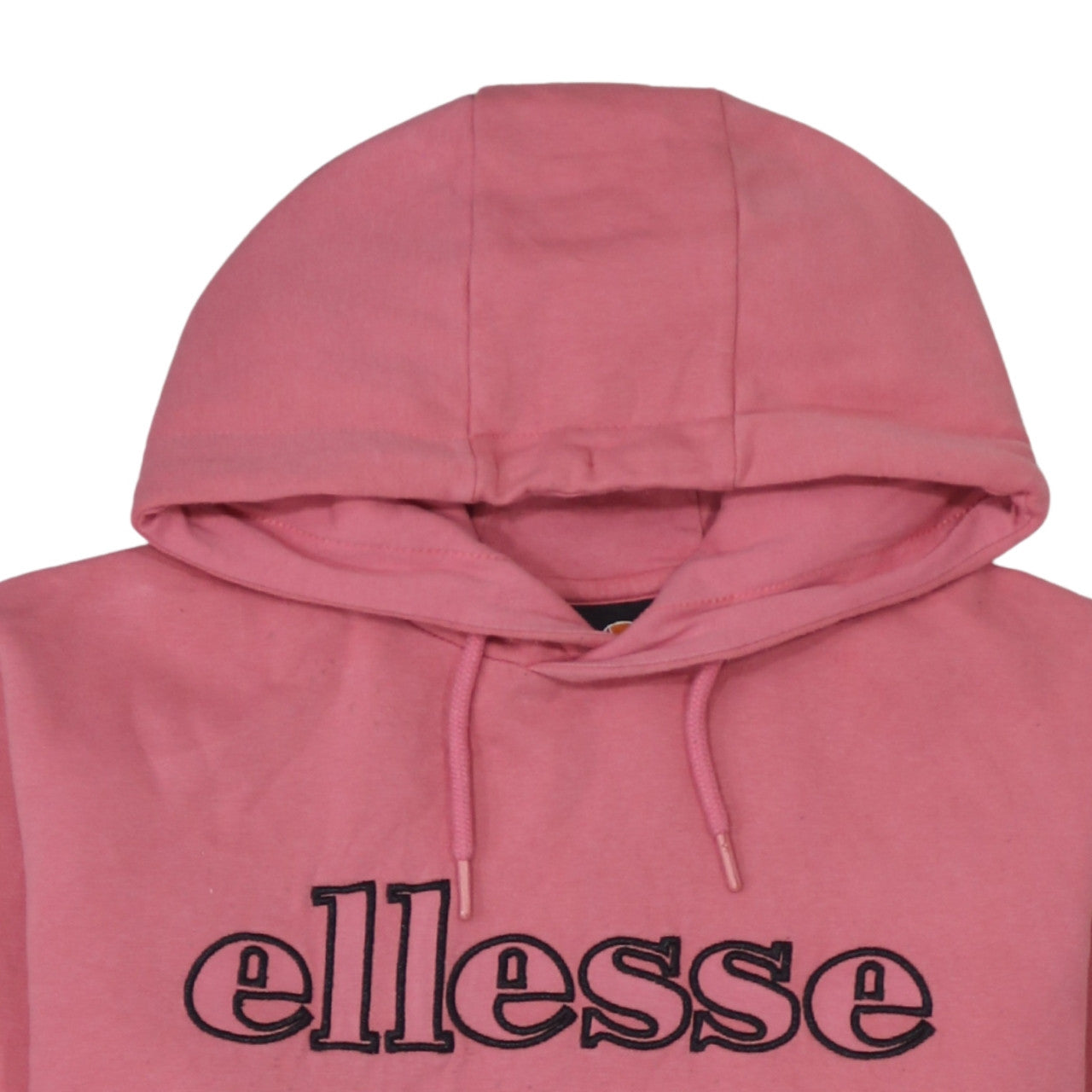 Ellesse Womens Pink Pullover Hoodie Medium Cotton Blend Logo