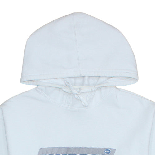 Nike Men's White Pullover Hoodie L Sports Graphic Fleece