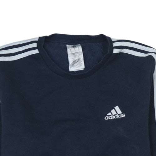 Adidas Men's Blue Pullover Sweatshirt Small Regular Fit