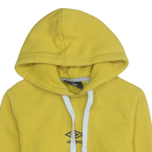 Umbro Men's Yellow Pullover Hoodie XS Sports Style