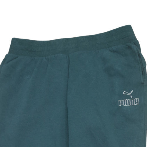 Puma Men’s Green Fleece Jogger Trousers Size L Regular Fit
