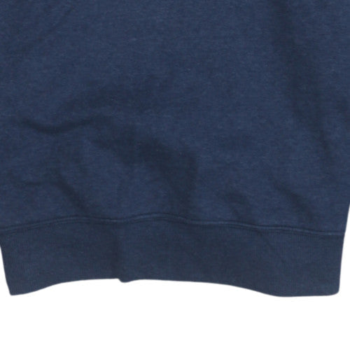 Tommy Jeans Men’s Blue Pullover Hoodie M Embroidered Logo