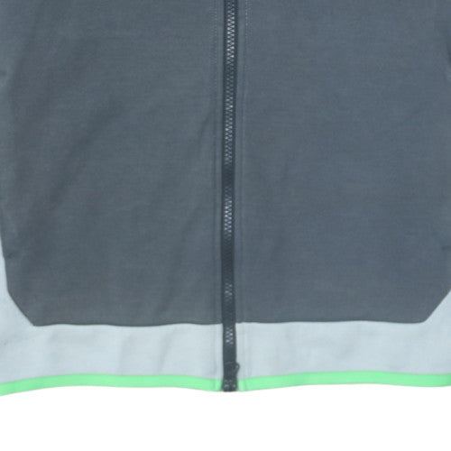 Nike Men's Grey Full Zip Sports Hoodie Size S Lightweight Fleece