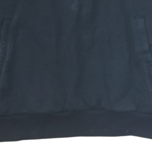 Adidas Boys Black 13-14 Years 1/2 Zip Hooded Sweatshirt with Logo