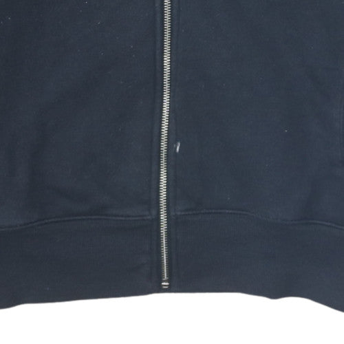 New Balance Womens Black M Full Zip Hoodie Sweatshirt Cotton Blend