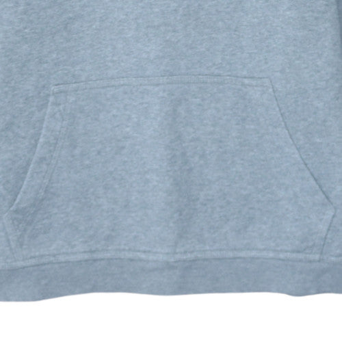Nike Boys Grey XL Fleece Pullover Hoodie with Logo and Kangaroo Pocket