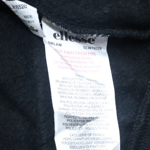 Ellesse Womens Black Cropped Pullover Hoodie Size 14