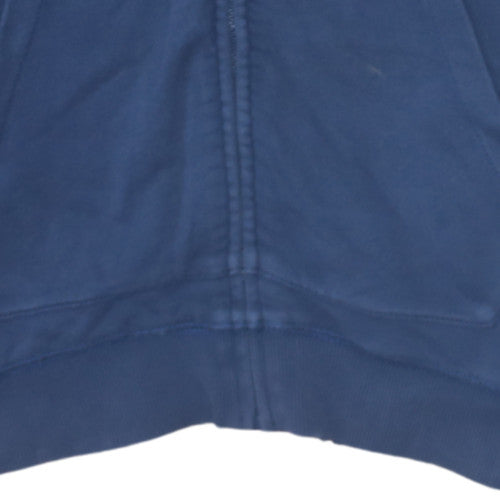 Napapijri Men's Blue Full Zip Hoodie M Regular Fit Logo