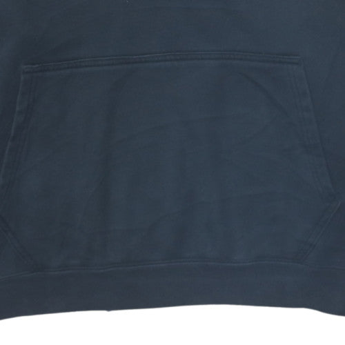Adidas Men’s Navy Hoodie XL Pullover Hooded Cotton Blend Sweatshirt