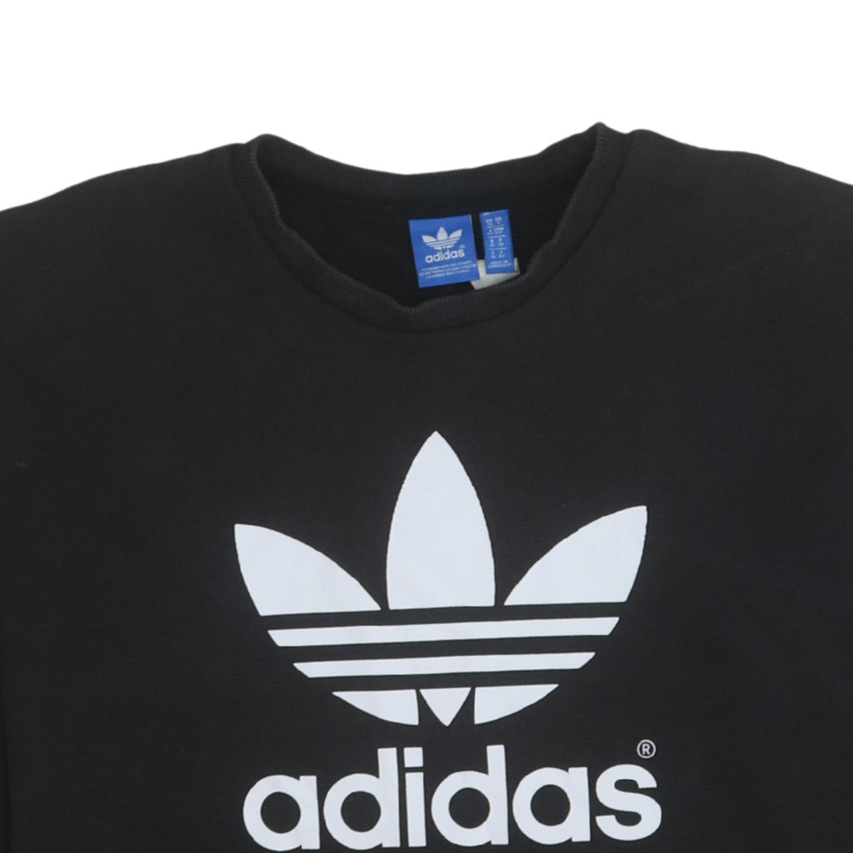 Adidas Womens Black Size 10 Crew Neck Pullover Sweatshirt
