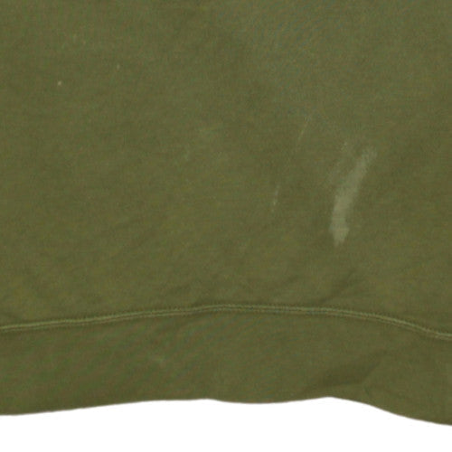 Nike Women’s Green Pullover Sweatshirt Small Cotton Blend Logo Crew