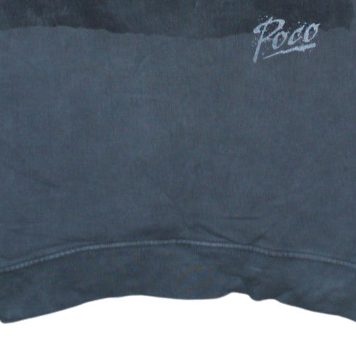 Poco by Pippa Men's Grey Graphic Print Sweatshirt Size S Cotton Crew Neck