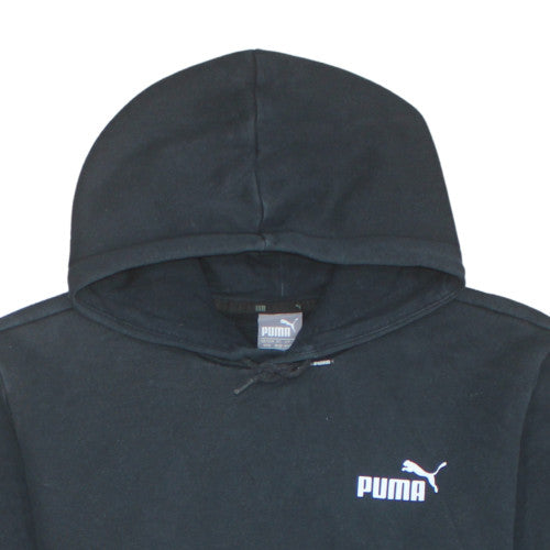 Puma Mens Black Pullover Hoodie Regular Fit Size M Sports Fleece