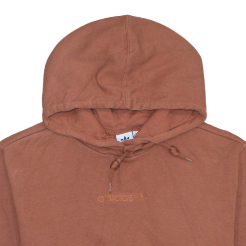 Adidas Women Brown Pullover Hoodie Size 10 Cotton Blend Casual
